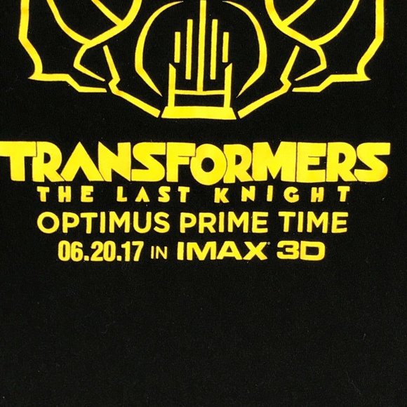 Transformers Last Knight Mens Shirt Small Optimus Prime Time IMAX 3D Premiere - Picture 6 of 12